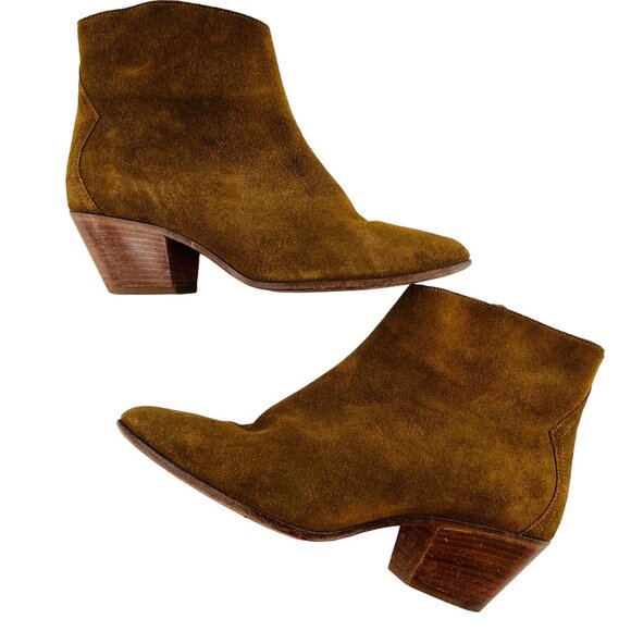 Isabel Marant Ankle Boots Women's Western Leather Suede size 38 EU 7.5 US  Brown - Picture 1 of 7